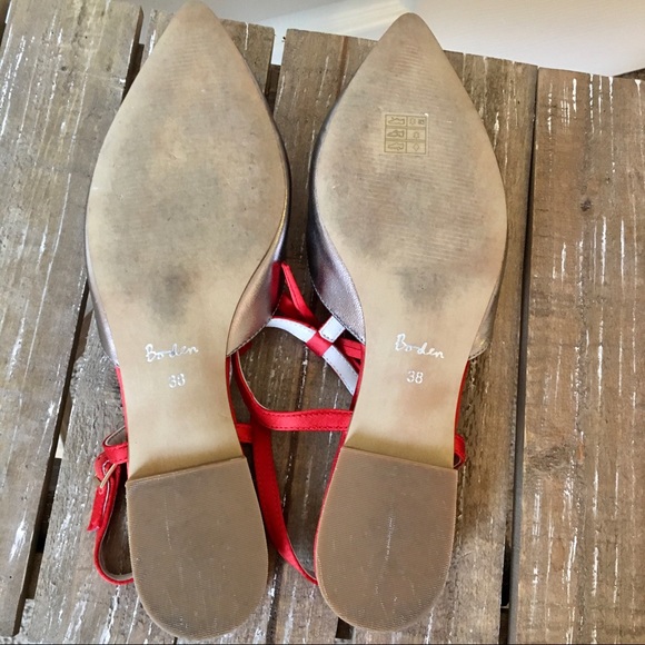 Boden Isabel Bow Pointed T Strap Flat - Picture 8 of 8